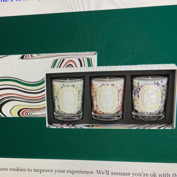 diptyque Other - Diptyque Set of Three Holiday Scented Candles - Limited Edition - 70g New